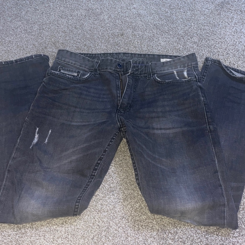 Calvin Klein black wash jeans